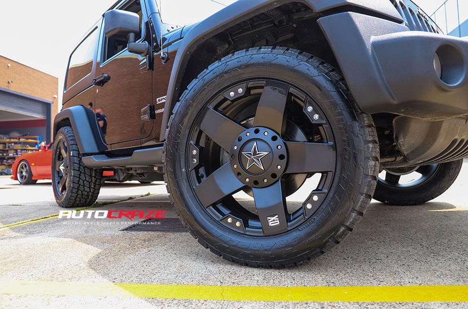 JEEP WRANGLER ROCKSTAR XD MATTE BLACK